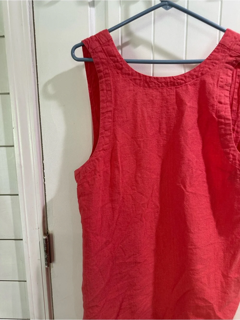Free People Coral Red Linen dress